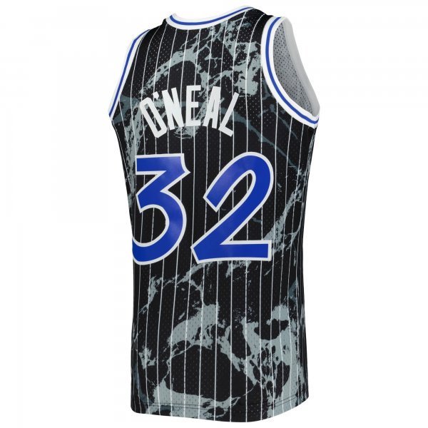 Men's Orlando Magic Shaquille O'Neal Mitchell & Ness Black 1994/95 Hardwood Classics Marble Swingman Jersey