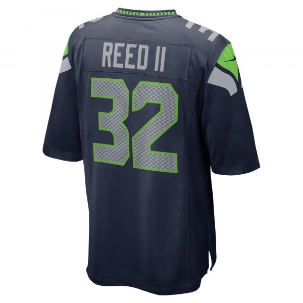 Men's Seattle Seahawks Jerrick Reed II Nike College Navy  Game Jersey