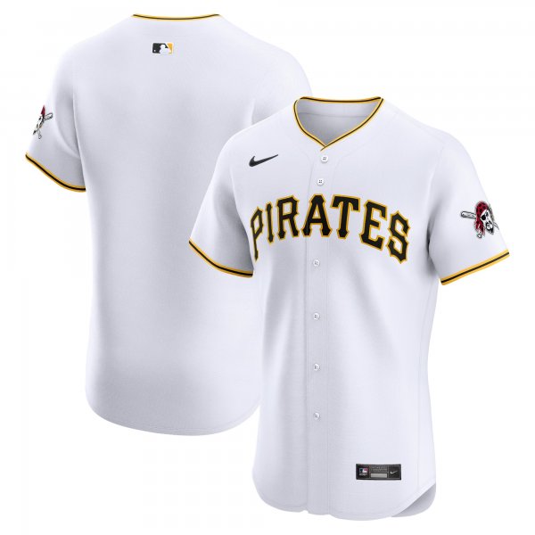 Men's Pittsburgh Pirates Nike White Home Elite Jersey