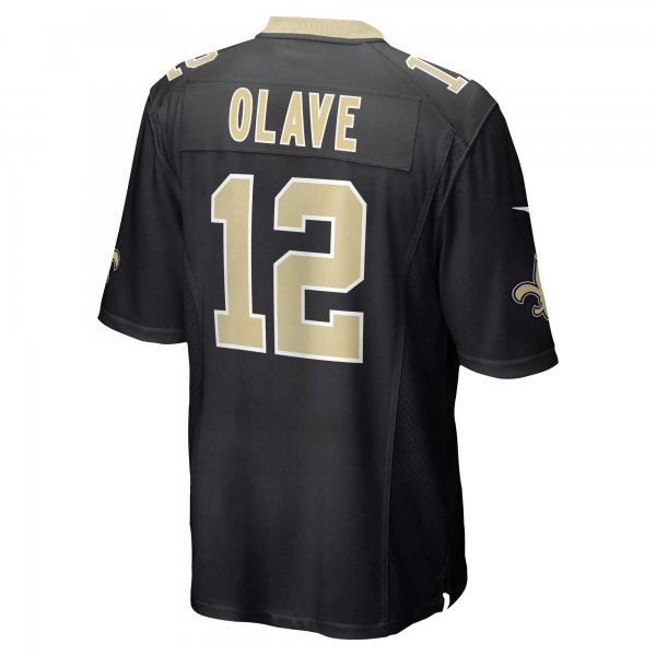 Men's New Orleans Saints Chris Olave Nike Black Game Jersey