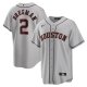 Men's Houston Astros Alex Bregman Nike Gray Road Replica Player Name Jersey