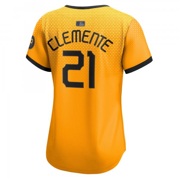 Women's Pittsburgh Pirates Roberto Clemente Nike No Color City Connect Limited Player Jersey