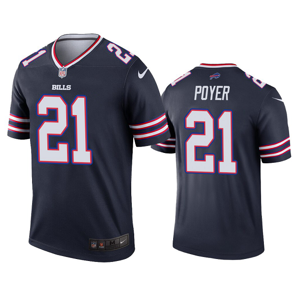 Men's Jordan Poyer Buffalo Bills Navy Inverted Legend Jersey