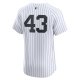 Men's New York Yankees Jonathan LoÃÂ¡isiga Nike White Home Elite Player Jersey