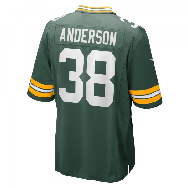 Men's Green Bay Packers Zayne Anderson Nike  Green Team Game Jersey