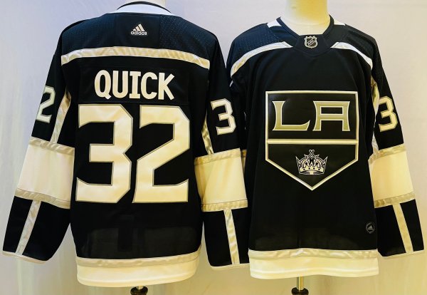 Men's #32 Jonathan Quick Los Angeles Kings Black NHL Jersey