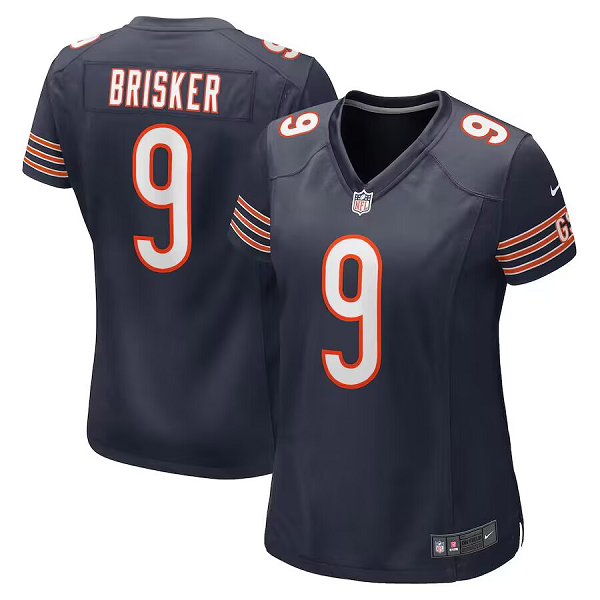 Women's Chicago Bears Nike #9 Jaquan Brisker Navy Limited NFL Jersey