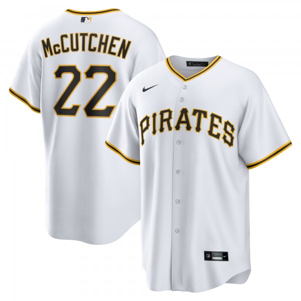 Men's Pittsburgh Pirates Andrew McCutchen Nike White Replica Player Jersey