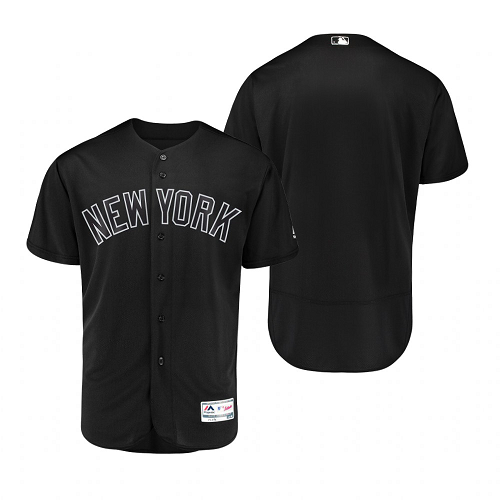 New York Yankees Black Blank 2019 Players Weekend MLB Team Jersey