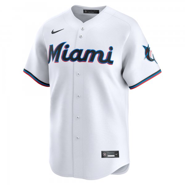 Men's Miami Marlins Josh Bell Nike White Home Limited Player Jersey