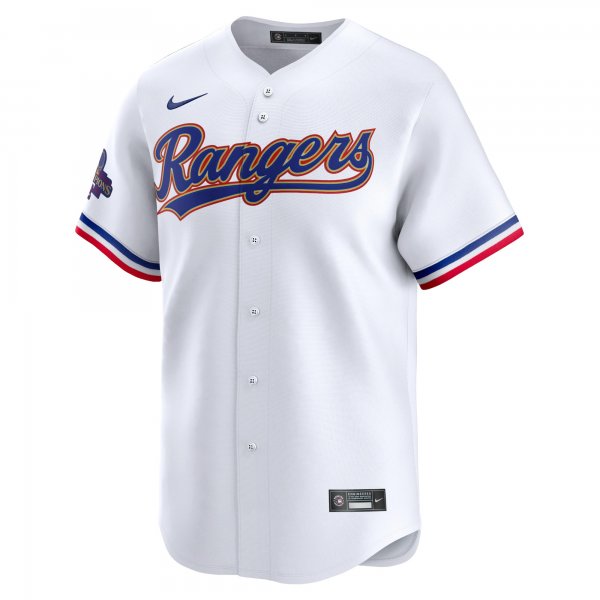 Men's Texas Rangers Jose Leclerc Nike White 2024 Gold Collection Limited Player Jersey