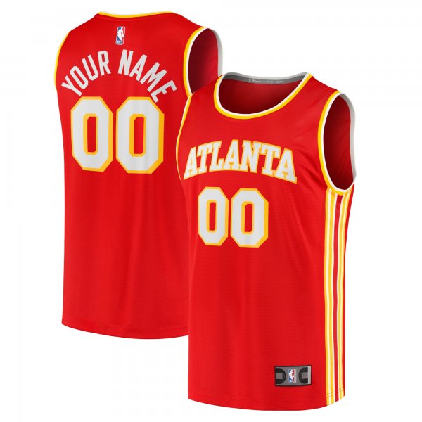 Youth Atlanta Hawks  Fanatics Red Fast Break Custom Jersey - Icon Edition