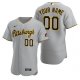 Men's Pittsburgh Pirates Custom Nike Gray 2020 Road Jersey