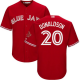 Toronto Blue Jays #20 Josh Donaldson Red Cool Base Canada Day Stitched Youth MLB Jersey