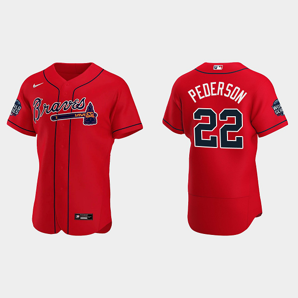 Joc Pederson Atlanta Braves 2021 World Series MLB Flexbase Jersey - Red