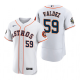 Houston Astros Framber Valdez White 2022 World Series Flex Base Jersey