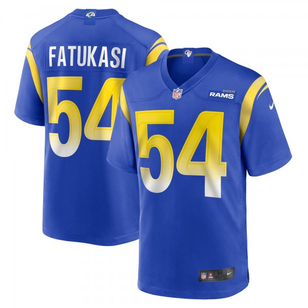 Men's Los Angeles Rams Olakunle Fatukasi Nike  Royal  Game Jersey