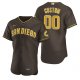 Men's San Diego Padres Custom Nike Brown 2020 Alternate Jersey