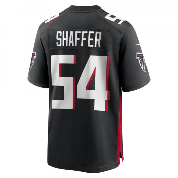 Men's Atlanta Falcons Justin Shaffer Nike  Black  Game Jersey