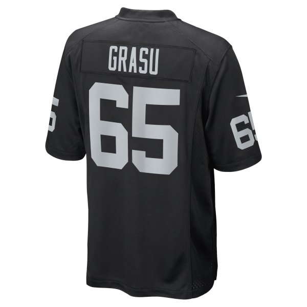 Men's Las Vegas Raiders Hroniss Grasu Nike Black Game Player Jersey