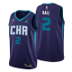 Men's Charlotte Hornets #2 LaMelo Ball Purple 2020-21 NBA 2020-21 Statement Edition Jersey