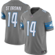 Men's Detroit Lions #14 Amon-Ra St. Brown Nike Silver Vapor F.U.S.E. Limited NFL Jersey