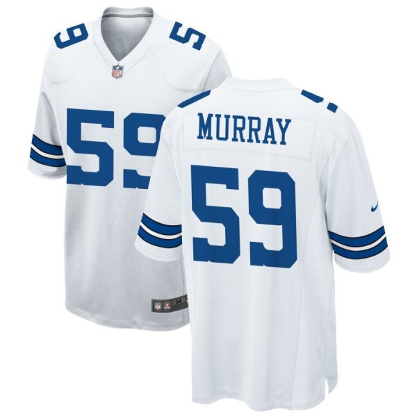 Men's Dallas Cowboys #59 Kenneth Murray Jr. Nike White  Game Jersey