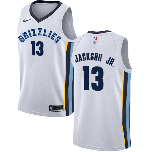 Nike Men's Memphis Grizzlies #13 Jaren Jackson Jr. White Swingman Association Edition NBA Jersey