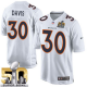 Nike Denver Broncos #30 Terrell Davis White Super Bowl 50 Men's Stitched NFL Game Event Jersey