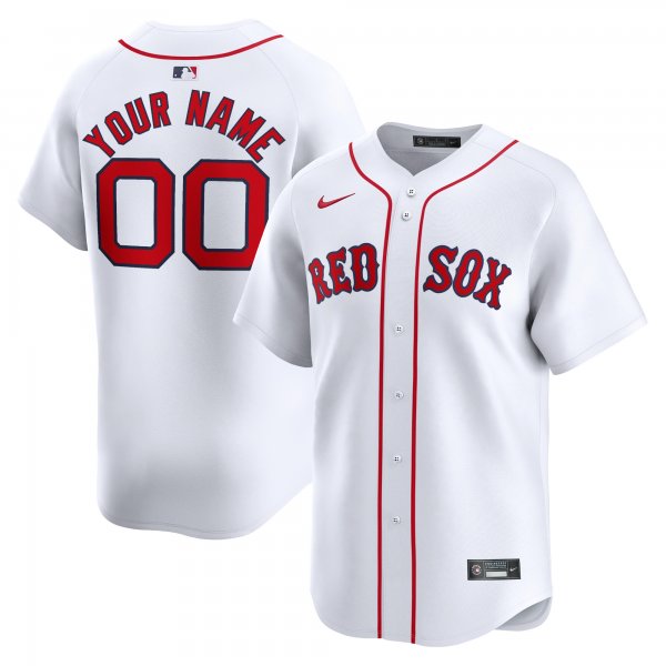 Youth Boston Red Sox Nike White Home Limited Custom Jersey