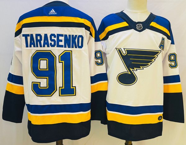 Men's St. Louis Blues #91 Vladimir Tarasenko White Home Replica Player Jersey