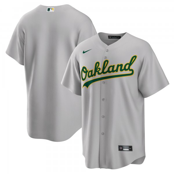 Men's Oakland Athletics Nike Gray Road Replica Team Jersey