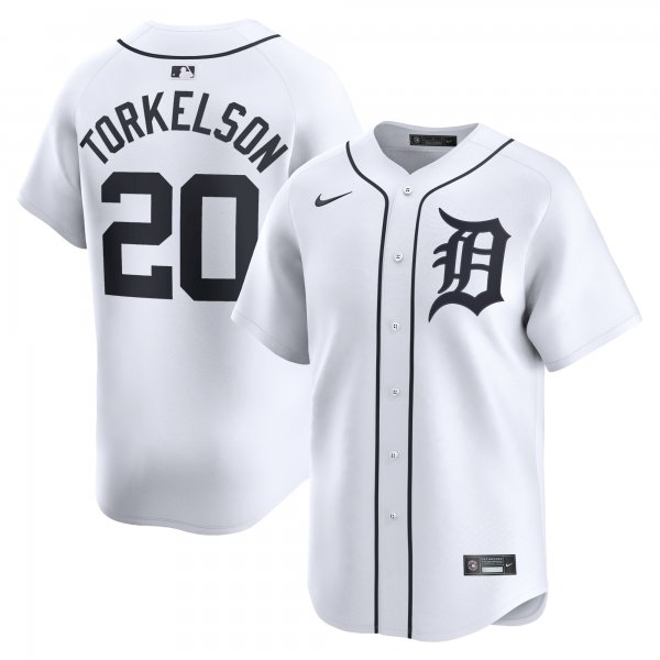 Men's Detroit Tigers Spencer Torkelson Nike White Home Limited Player Jersey