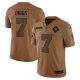 Men's Dallas Cowboys #7 Trevon Diggs Nike Brown 2023 Salute To Service Limited Jersey