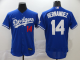 Men's Los Angeles Dodgers #14 Enrique Hernandez Blue Stitched MLB Flex Base Nike Jersey