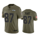 Seattle Seahawks Noah Fant #87 Olive 2022 Salute To Service Limited Jersey