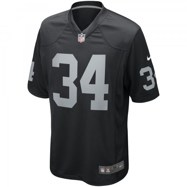 Men's Las Vegas Raiders Bo Jackson Nike Black Game Retired Player Jersey