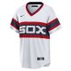 Men's Chicago White Sox Carlton Fisk Nike White Home Cooperstown Collection Team Player Jersey