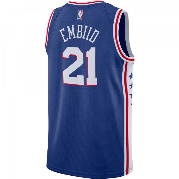 Men's Philadelphia 76ers Joel Embiid Nike Royal Swingman Jersey - Icon Edition