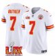 Youth Kansas City Chiefs #7 Harrison Butker White Super Bowl LIX F.U.S.E. Vapor Limited Stitched Jersey