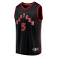 Men's Toronto Raptors Immanuel Quickley Fanatics Black Fast Break Player Jersey - Statement Edition