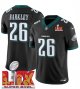 Youth Philadelphia Eagles #26 Saquon Barkley Black Super Bowl LIX F.U.S.E. Vapor Untouchable Limited Stitched Jersey