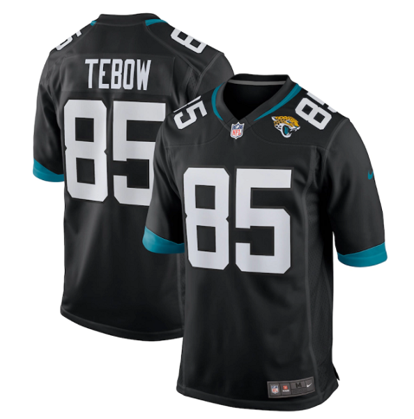 Men's Nike Jacksonville Jaguars #85 Tim Tebow Black Alternate NFL Game Jersey