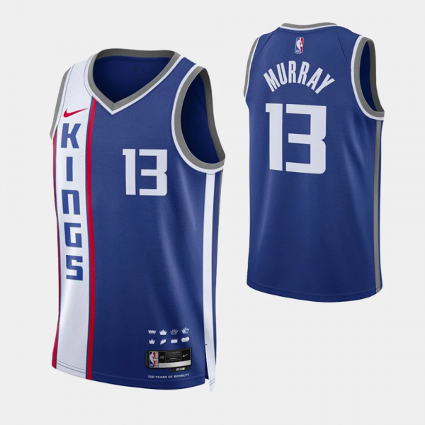 2023-24 City Edition Sacramento Kings #13 Keegan Murray Blue Swingman Jersey