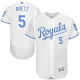 Kansas City Royals #5 George Brett White Flexbase Collection 2016 Father's Day Stitched MLB Jersey