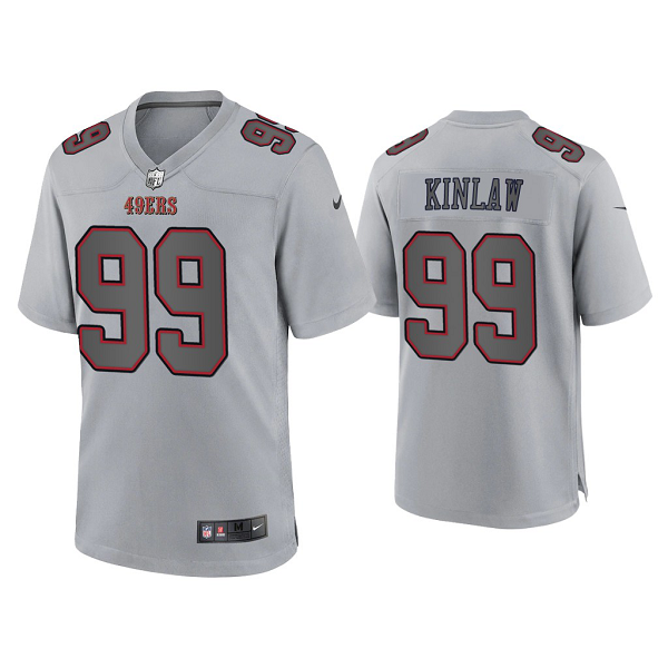 Men's San Francisco 49ers Javon Kinlaw Gray Atmosphere Fashion Game Jersey