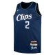 Youth LA Clippers Kawhi Leonard Nike Navy  Swingman Replica Jersey - City Edition