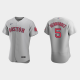 Men's Boston Red Sox #5 Enrique Hernandez Flex Base Road MLB Jersey - Gray