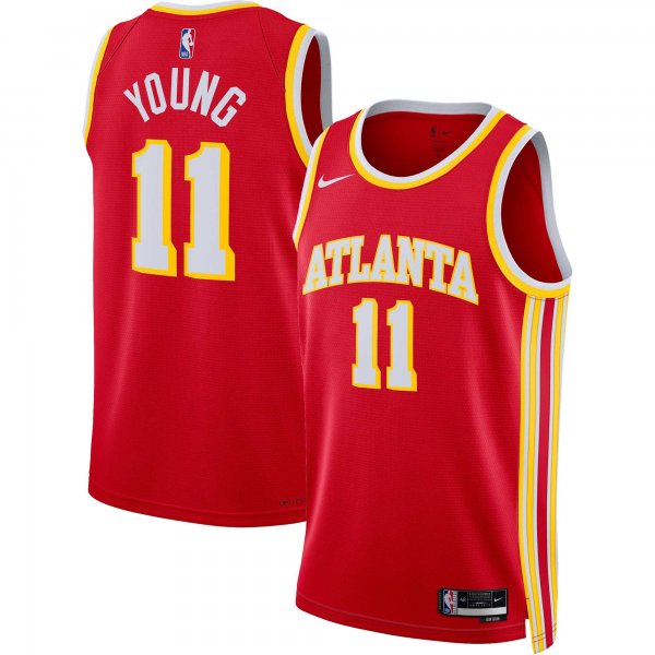 Unisex Atlanta Hawks Trae Young Nike Red Swingman Jersey - Icon Edition