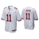 Men's #11 Brandon Aiyuk San Francisco 49ers White 2020 NFL Draft Game Jersey